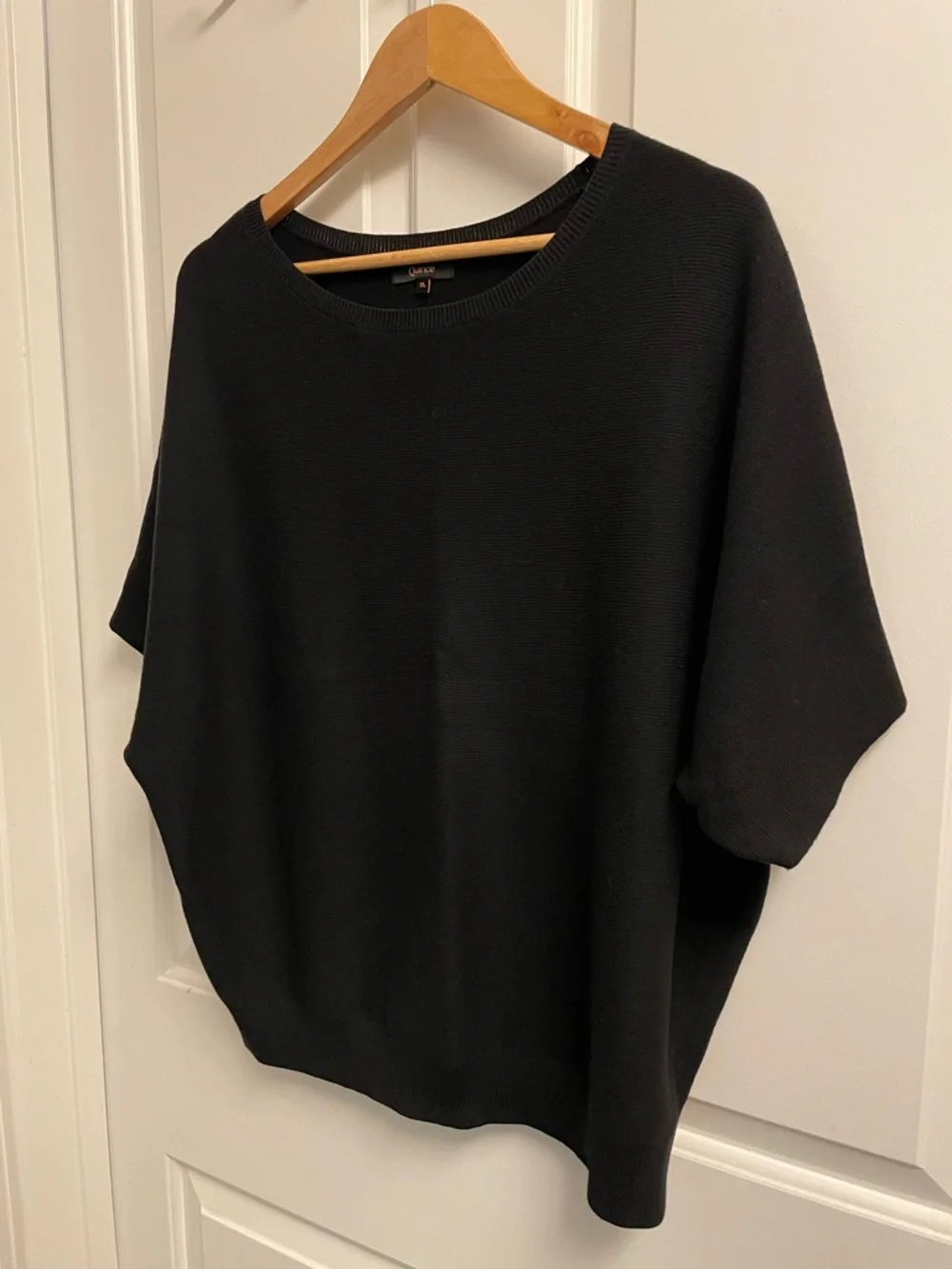 NWOT Quince Lightweight Cotton Cashmere Link-Stitch Dolman Sweater - Picture 7 of 9